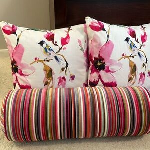 Custom Ethan Allen bolster pillow